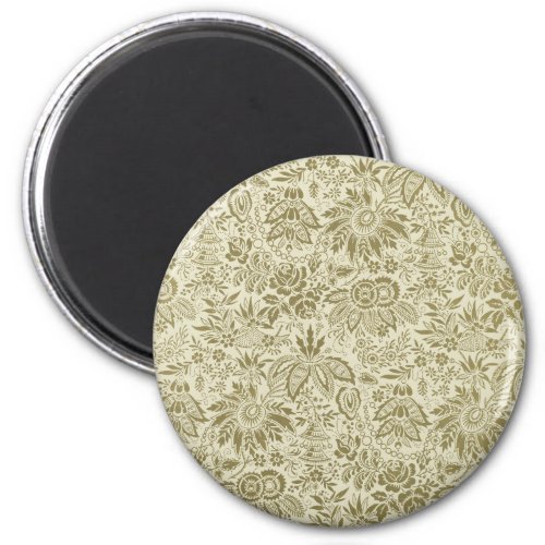 Floral Pattern Antique Damask Paisley Magnet