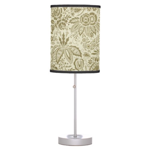 Floral Pattern Antique Damask Paisley Table Lamp