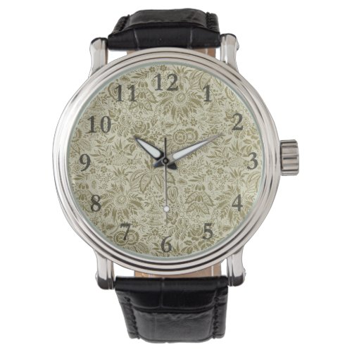 Floral Pattern Antique Damask Paisley Watch