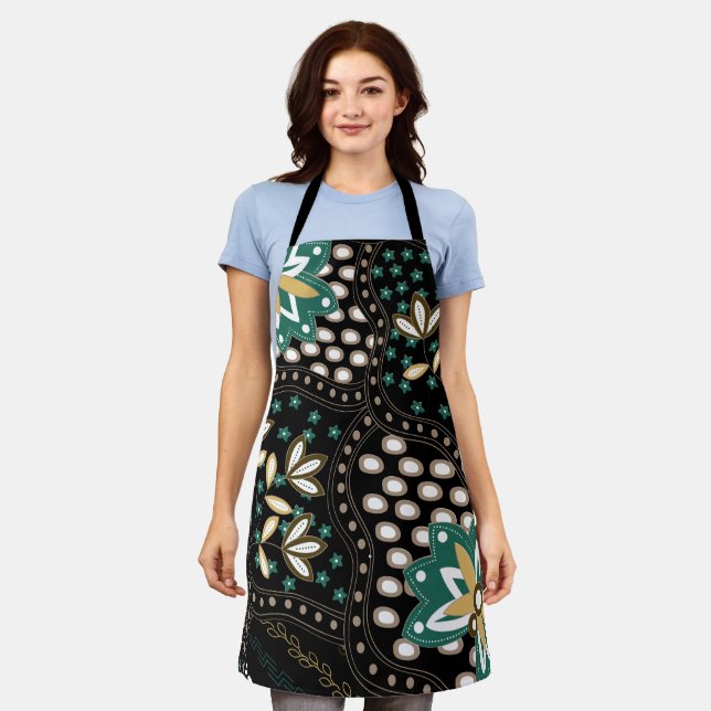 Floral Pattern  Apron (Worn)