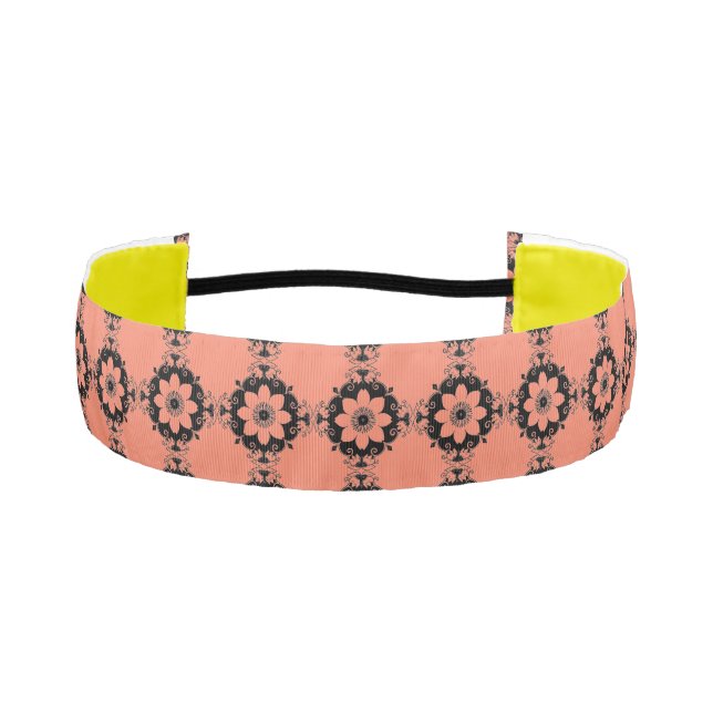 Floral Pattern Athletic Headband (Front)