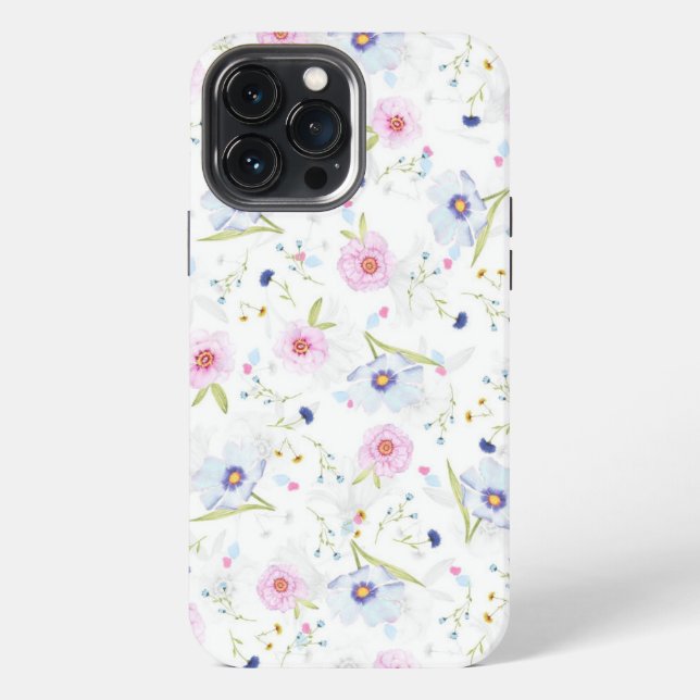 Floral Pattern Background- Iphone Case (Back)