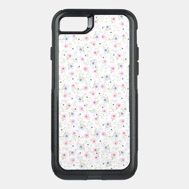 floral-pattern-background otterbox iPhone case (Back)