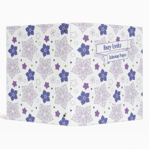 Floral Pattern Binder