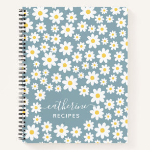 Floral Pattern Blank own Cookbook Recipe To Write  Notebook