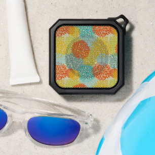 Floral pattern bluetooth speaker