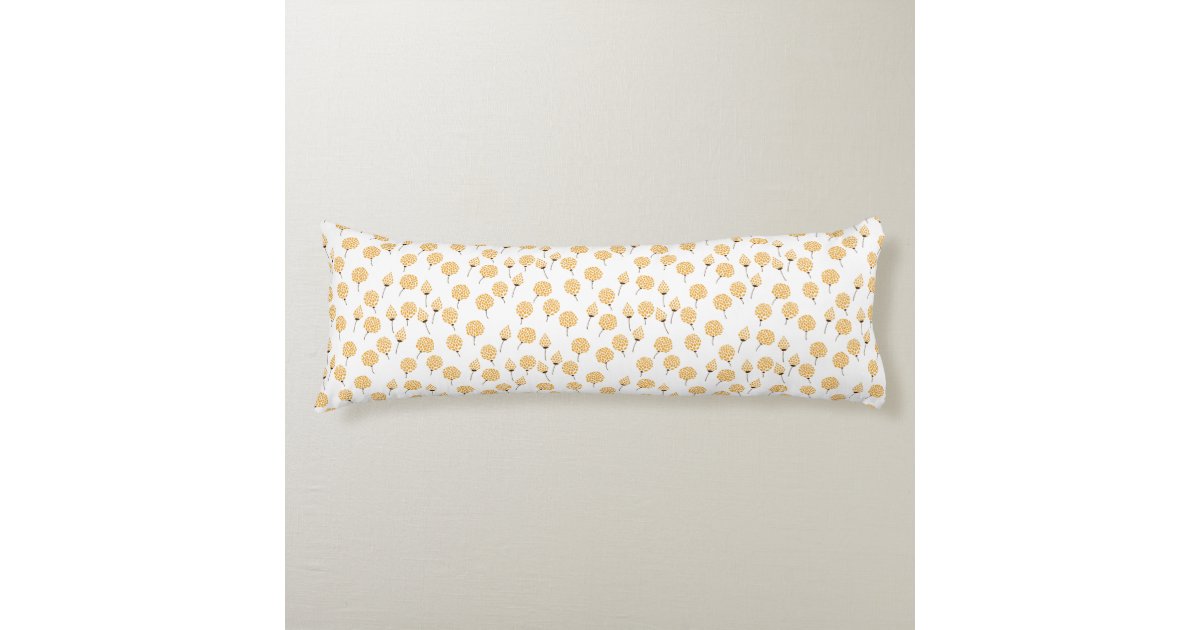 Floral pattern body pillow Zazzle