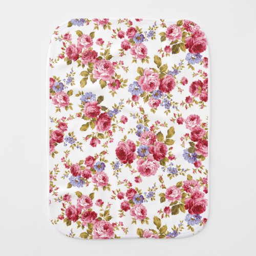 Floral Pattern Burp Cloth by Famille Royale 
