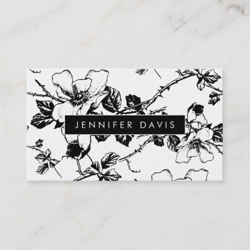 Floral Pattern Business Card