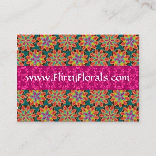 Floral Pattern Business Card