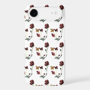 Floral Pattern Butterfly Poppy iPhone 17 Air Case