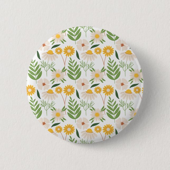 Floral Pattern Button (Front)