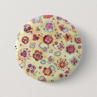 Floral Pattern Button