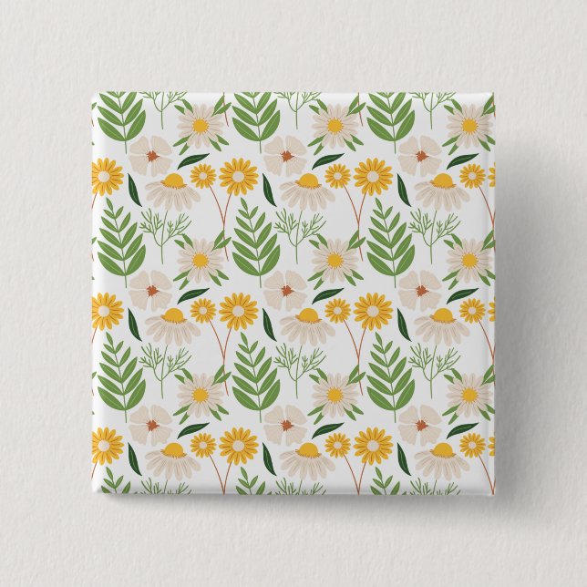 Floral Pattern Button (Front)
