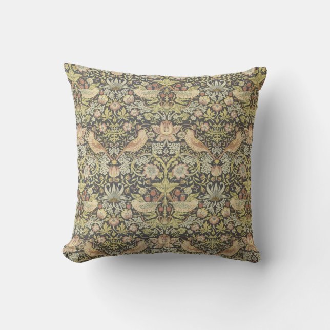 Floral Pattern by William Morris Square Pillow (Front)