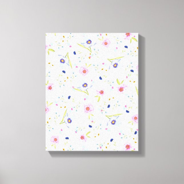 Floral Pattern Canvas Print (Front)