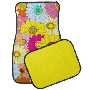 floral pattern car floor mat
