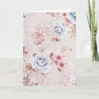 Floral pattern card