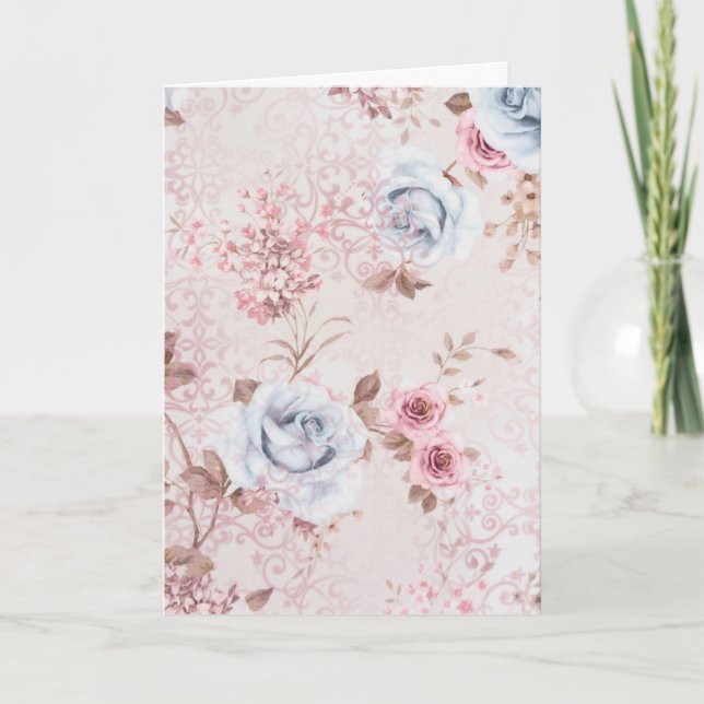 Floral pattern card (Front)