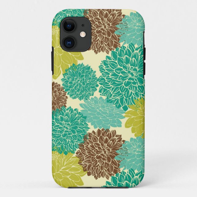 Floral Pattern Case-Mate iPhone Case (Back)