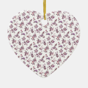 Floral Pattern Ceramic Ornament