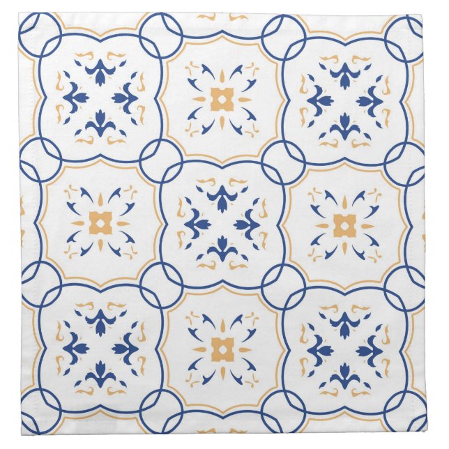 Floral Pattern Cloth Napkin (Front)