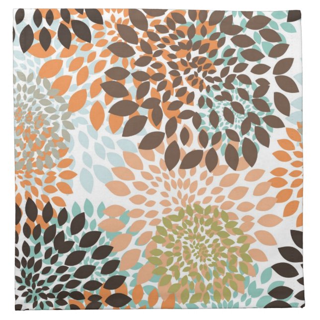 Floral Pattern Cloth Napkin (Front)