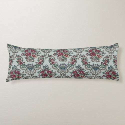 Floral Pattern Colorful Trendy Flowers and Leaves  Body Pillow