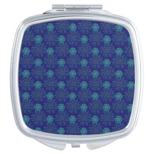Floral Pattern Compact Mirror (Front)