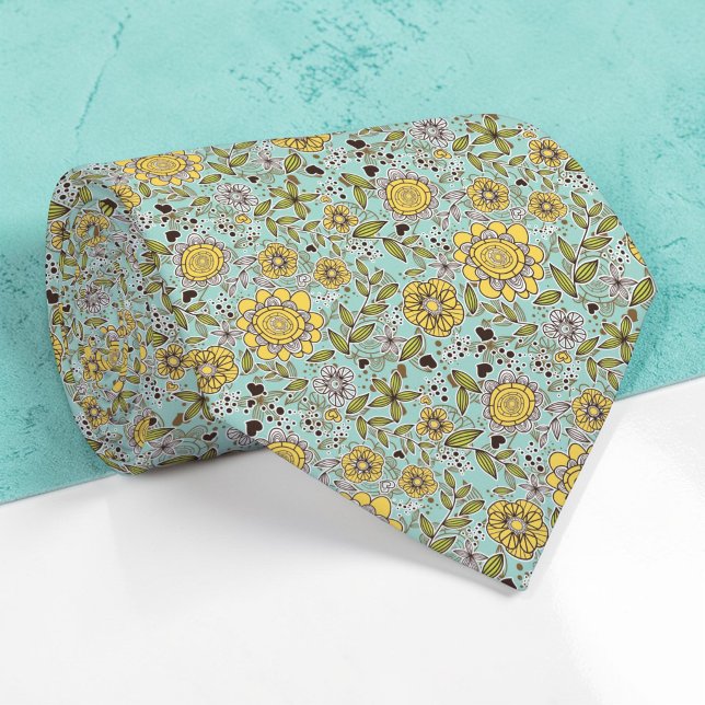 Floral Pattern Custom Necktie (Creator Uploaded)