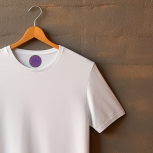 Floral pattern custom purple kids Labels