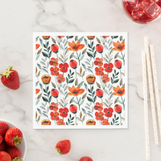 Floral pattern cute napkins