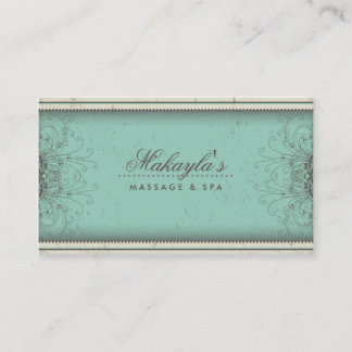 Floral Pattern Damask Elegant Appointment Cards