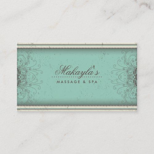 Floral Pattern Damask Elegant Appointment Cards