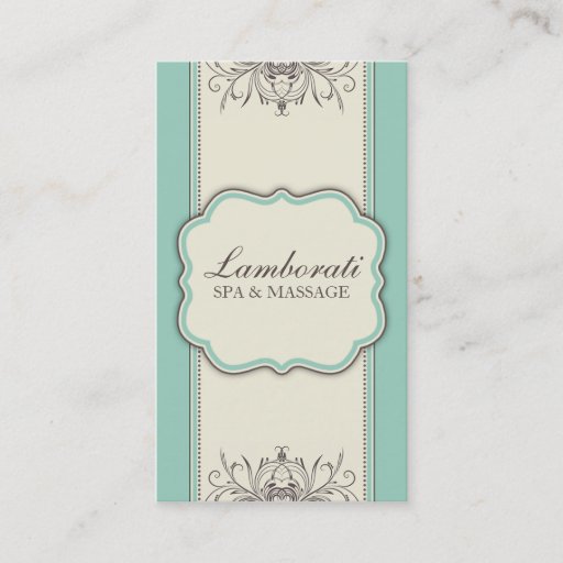 Customizable Floral Pattern Damask Elegant Modern Classy Retro Business Card Template