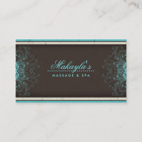 Floral Pattern Damask Elegant Modern Classy Retro Business Card Templates