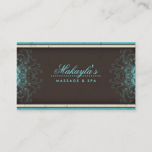 Customizable Floral Pattern Damask Elegant Modern Classy Retro Business Card Templates