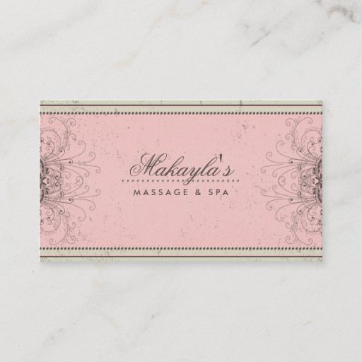 Customizable Floral Pattern Damask Elegant Modern Classy Retro Business Card Templates