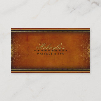 Floral Pattern Damask Elegant Modern Classy Retro Business Card