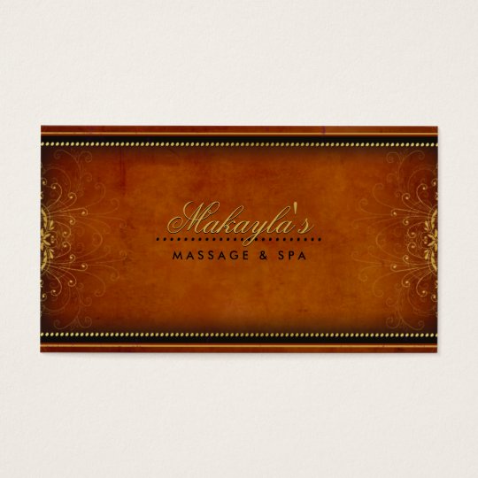 Floral Pattern Damask Elegant Modern Classy Retro Business Card