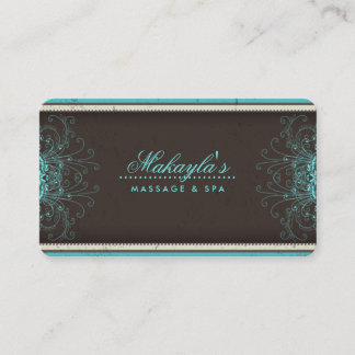 Floral Pattern Damask Elegant Modern Classy Retro Business Card