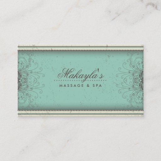 Customizable Floral Pattern Damask Elegant Modern Classy Retro Business Card Template