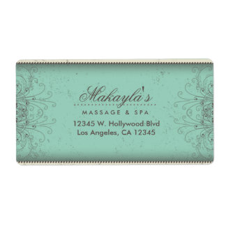 Floral Pattern Damask Elegant Modern Classy Retro Label