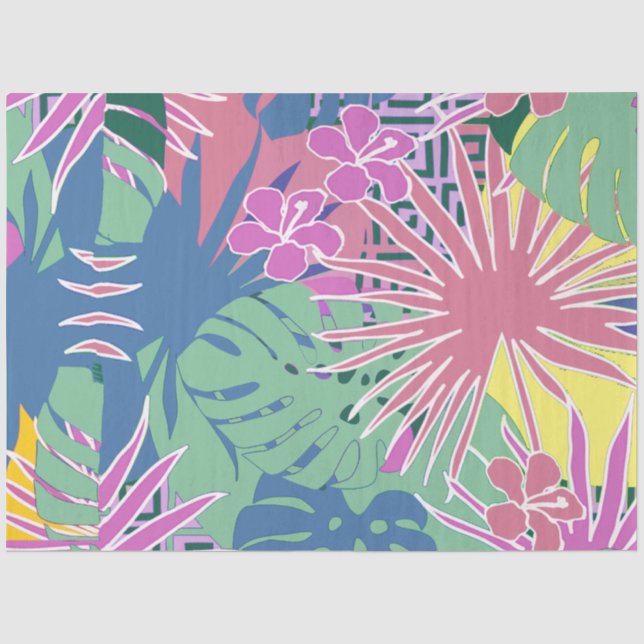 Floral pattern Decoupage Tissue Paper (Front)