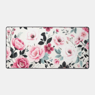 Floral Pattern Desk Mat