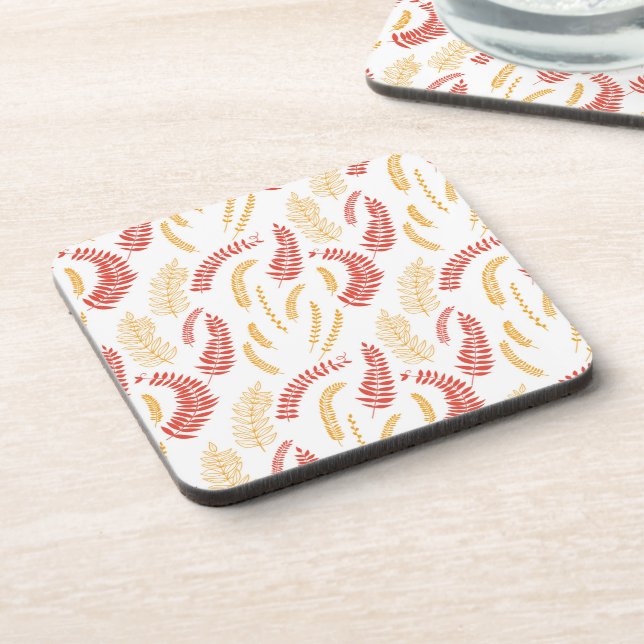 Floral pattern drink coaster (Left Side)