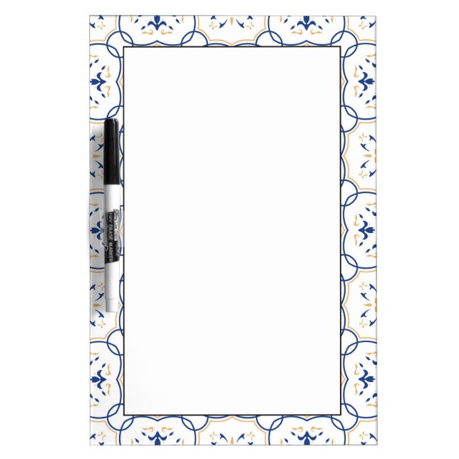 Floral Pattern Dry Erase Board (Front)