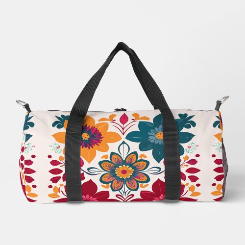 Floral Pattern  Duffle Bag
