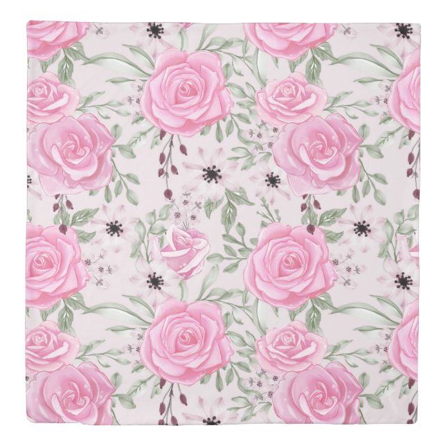Floral Pattern Duvet Cover (Front)