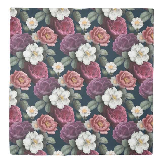 Floral Pattern Duvet Cover (Front)